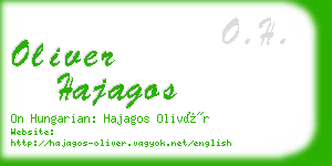 oliver hajagos business card